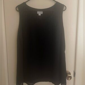Joan Rivers Black Sleeveless lined Camisole Shift Top 27 PTP X 26